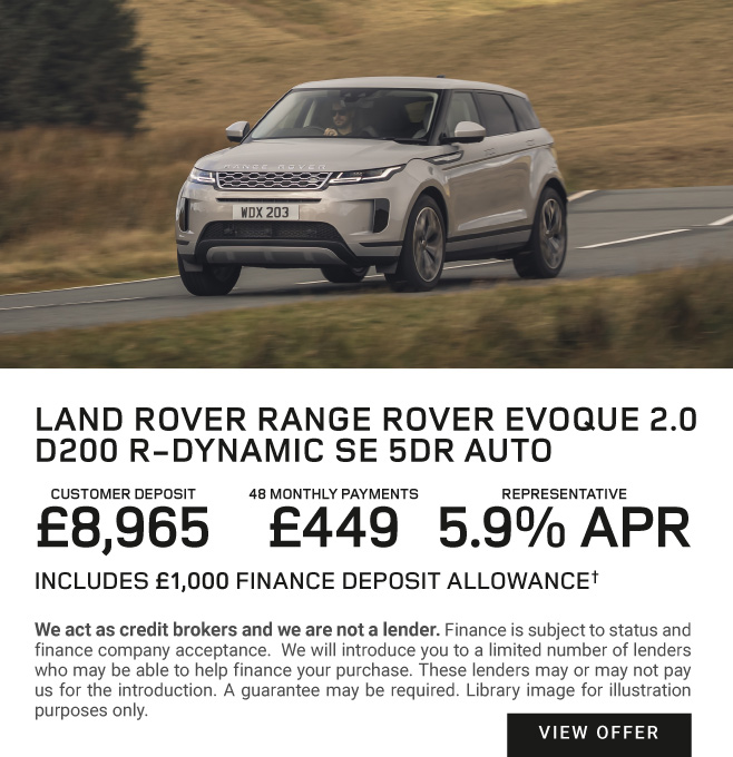 Land Rover Range Rover Evoque R Dynamic SE 060122