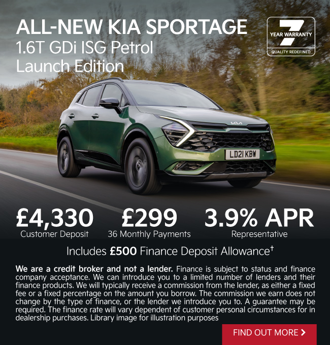 Kia Sportage Launch Edition 070122