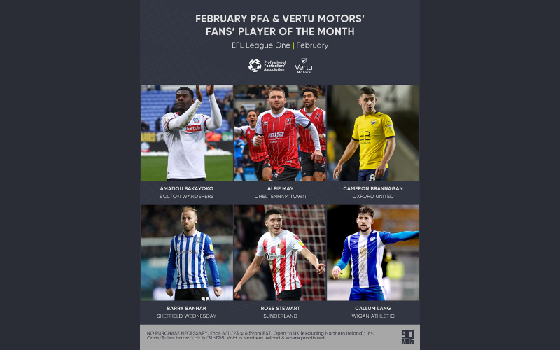 PFA Award February League 1