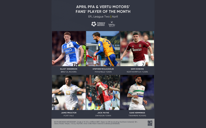 League 2 April Nominees