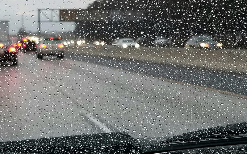 driving in rain