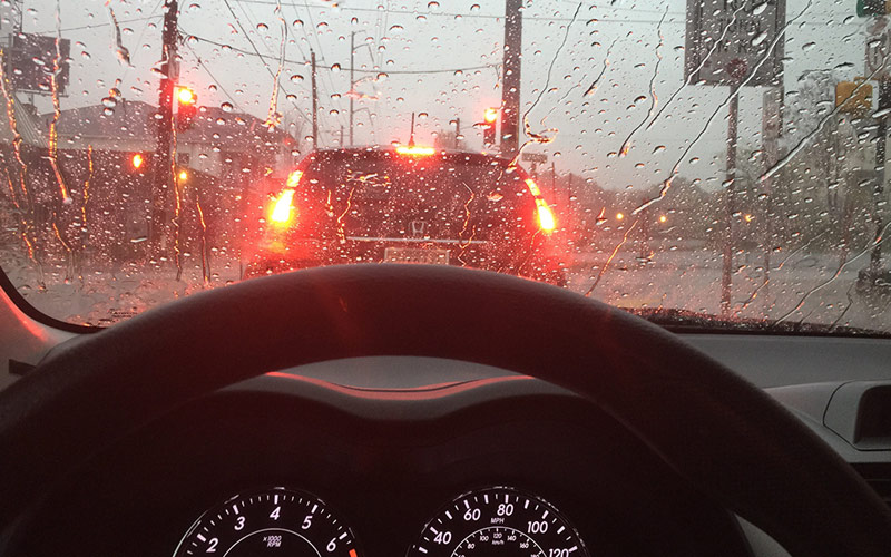 Driving in Autumn