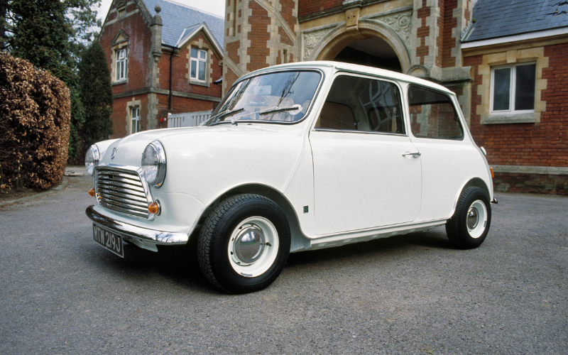 Classic white MINI 1980s