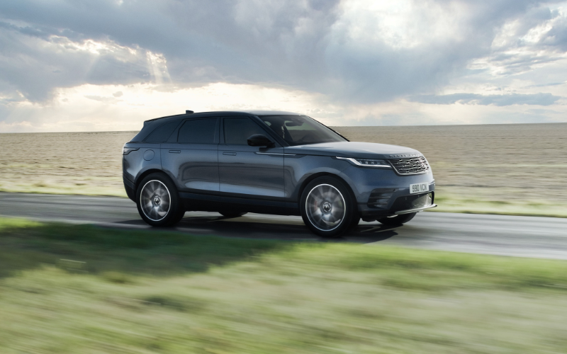 Land Rover being driven in the countryside