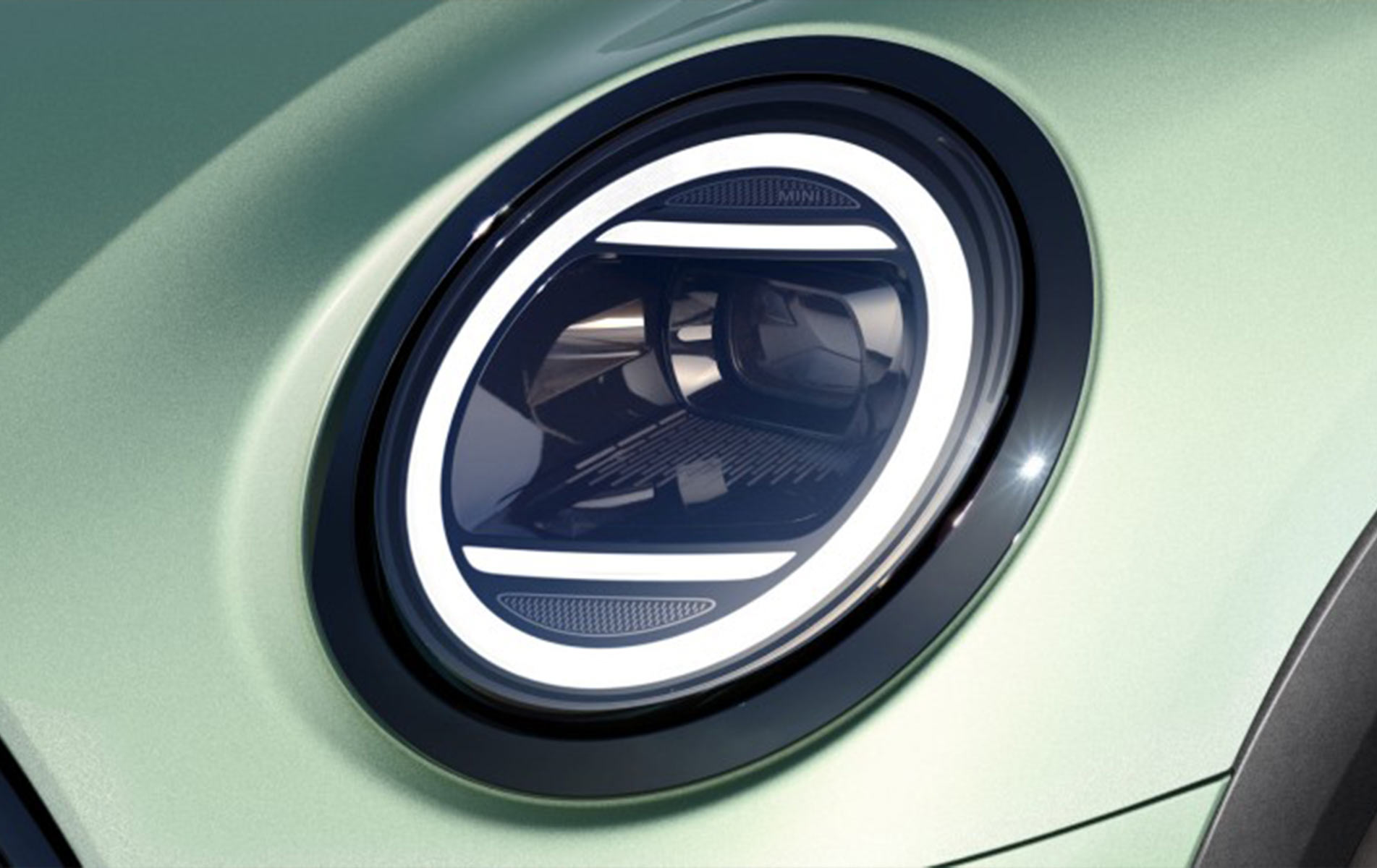 Striking squared-off LED headlights