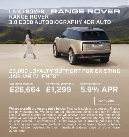 Range Rover All Electric Q3 Offer