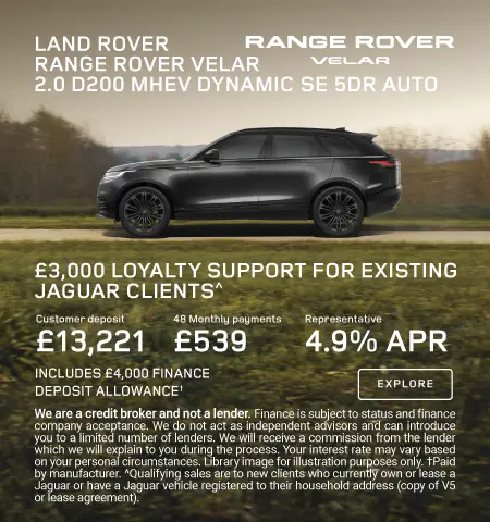 Range Rover Velar Q3 Offer