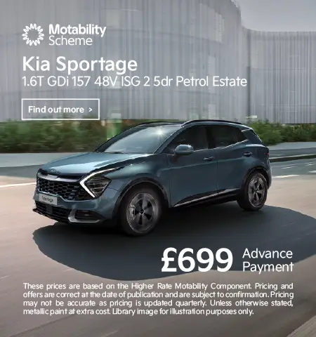 KIA Sportage Motab Offer 080825