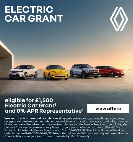 Renault Electric Car Grant Q3 2025