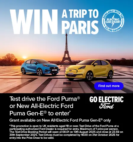 Ford Win a trip to paris web tile