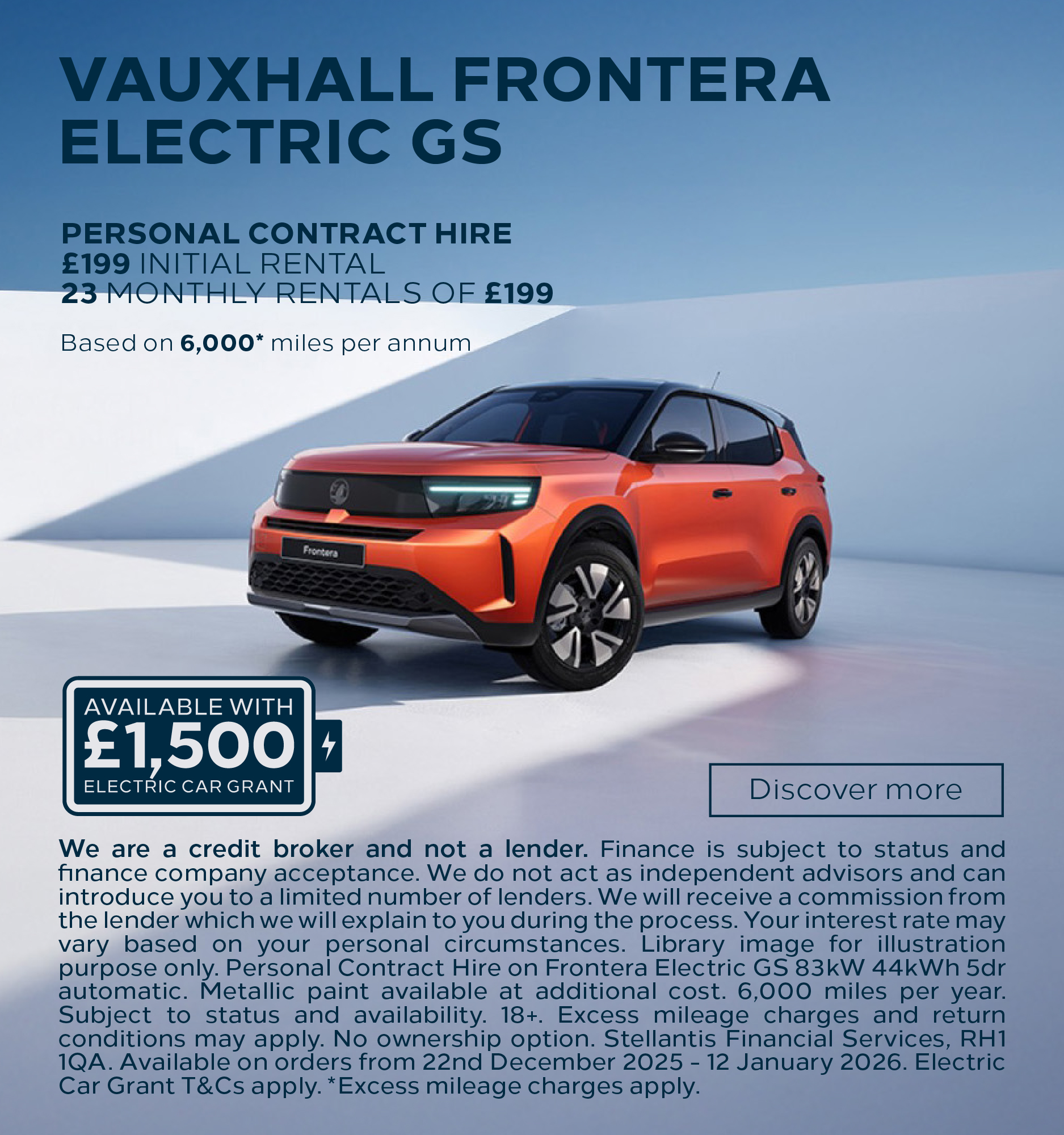 Vauxhall Frontera Electric GS 301225