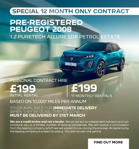 Peugeot 2008 Pre Reg 060326