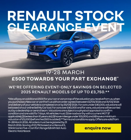 Renault Stock Clearance 200326
