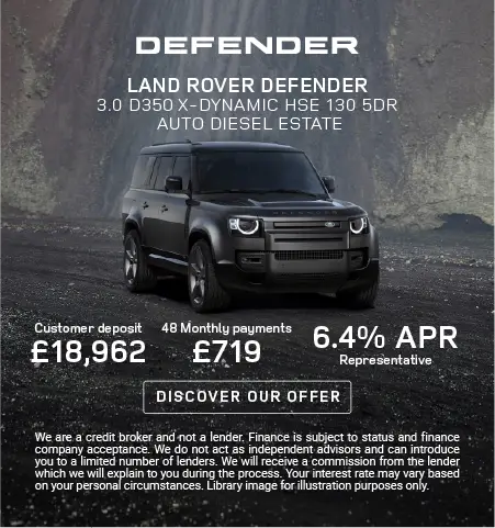 Land rover Q3 Defender offer 170726