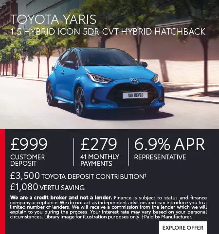 Toyota Yaris Q3 offer 210726