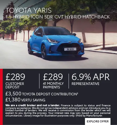 Toyota Yaris updated Q3 offer 300726