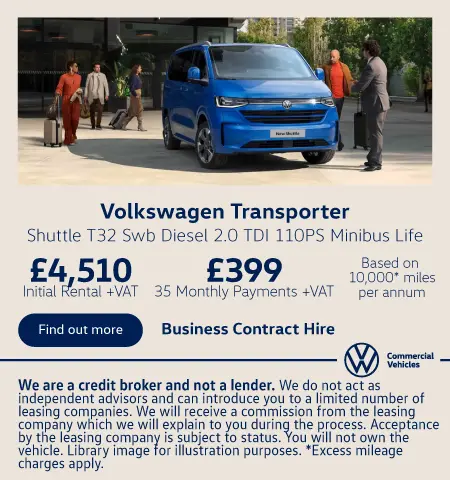 Volkswagen Transporter shuttle Q3 offer 100826
