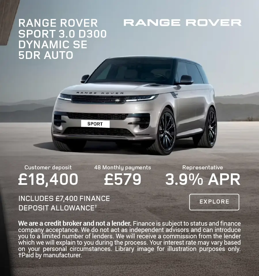 Land Rover RRS Q3 offer 110826