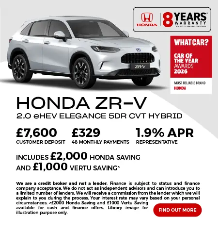 Honda Zr-V Q3 offers 100826
