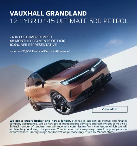 Vauxhall Q3 Grandland offer 210826