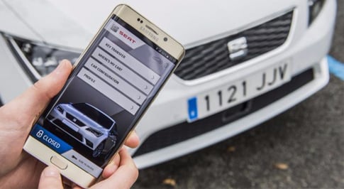 SEAT experiments with 'fingerprint parking'