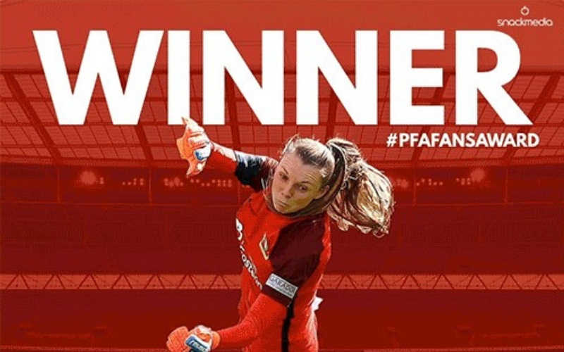 Yeovil Towns Megan Walsh Wins FAWSL PFA BSM Fans Player of The Month Award