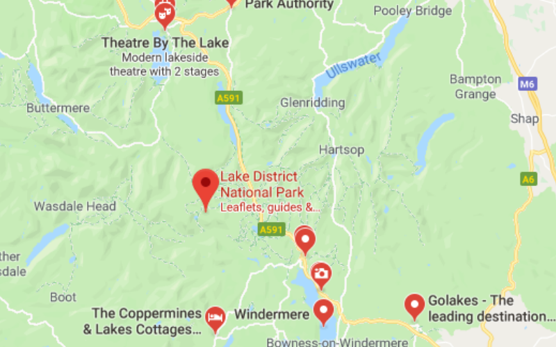 lake district map
