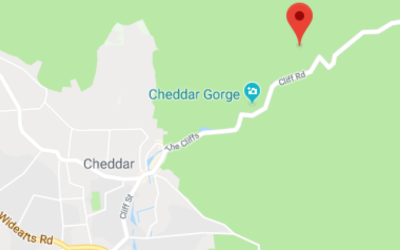 cheddar gorge map