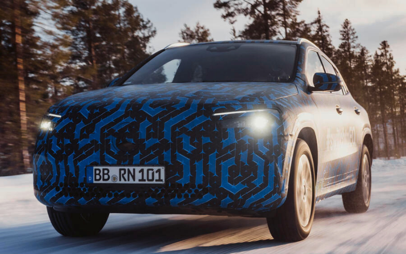 Mercedes EQA Spotted: The Electric Crossover Winter Tested In New Images