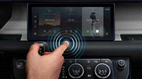 Cambridge and Jaguar Land Rover Are Developing Touchless Touchscreens