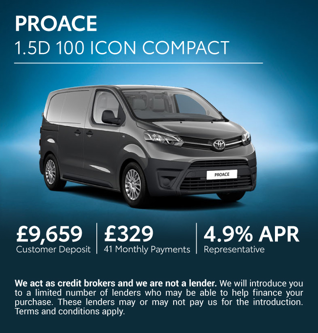 New Toyota Vans for Sale | New Toyota Van Deals | Vertu Motors