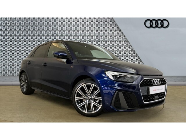 Blue 2024 Audi A1 1.0 30 TFSI S Line (116ps) Tronic Hatchback Front-wheel drive Automatic